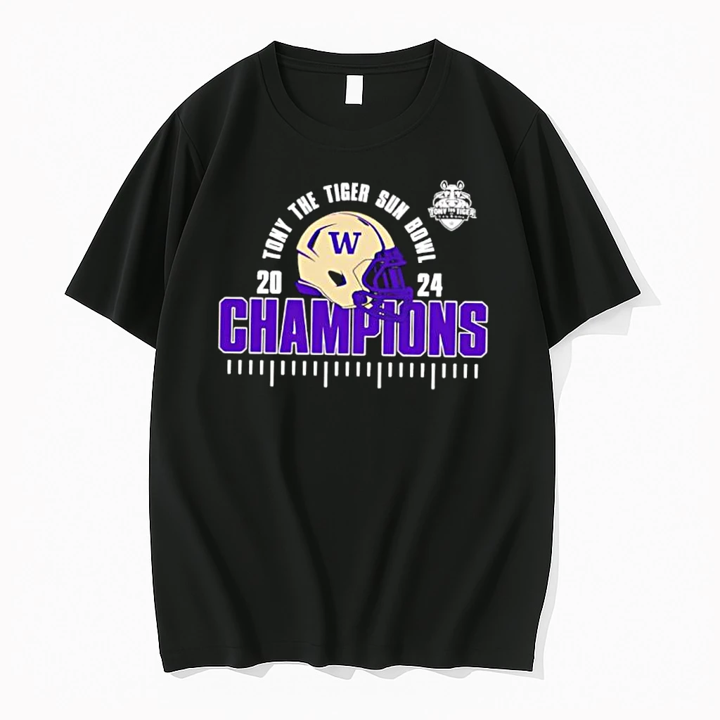 Washington Huskies Is The 2024 Tony The Tiger Sun Bowl Champions College Football Season 2024 2025 Shirts