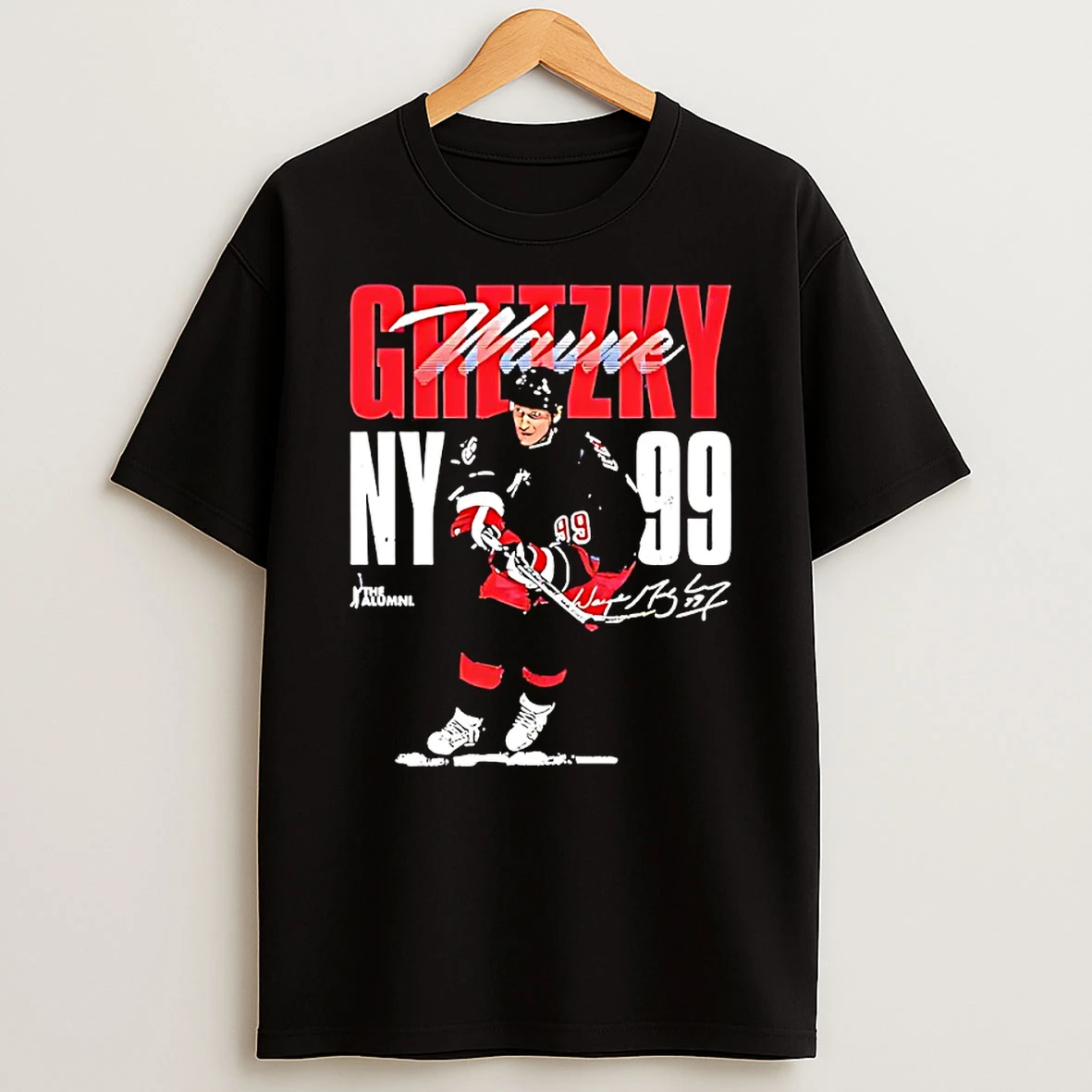 Wayne Gretzky 99 New York Rangers Signature Graphic Shirts