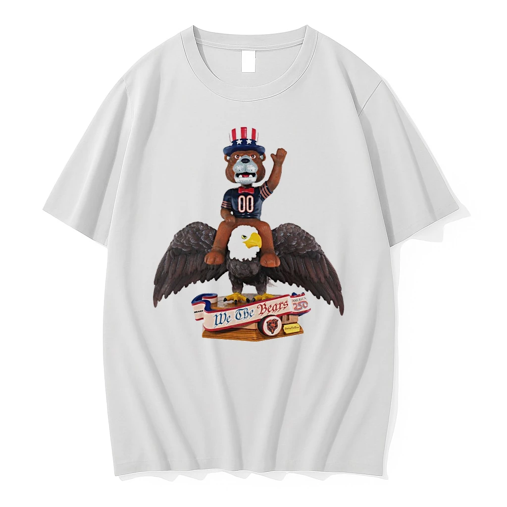 We The Bears Staley Da Bear Chicago Bears Americas 250th Anniversary Bald Eagle Mascot Shirts