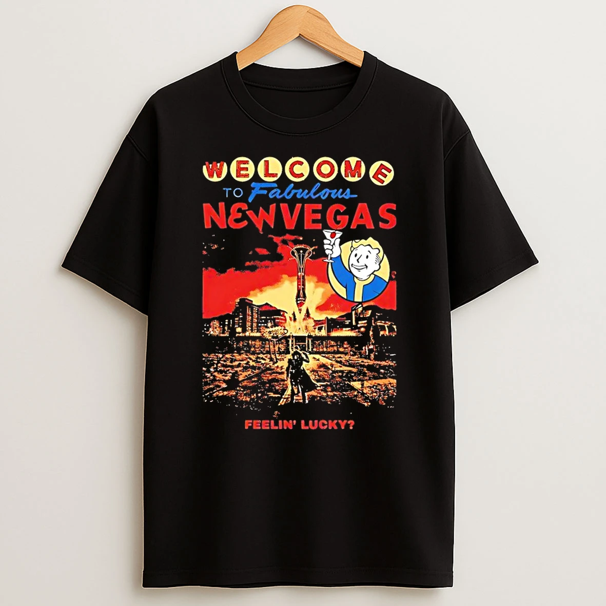 Welcome To Fabulous New Vegas Feelin Lucky Shirts