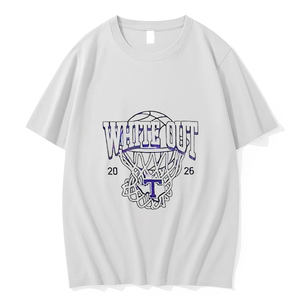 White Out Tarleton State Texans Basketball 2026 Woman Shirts