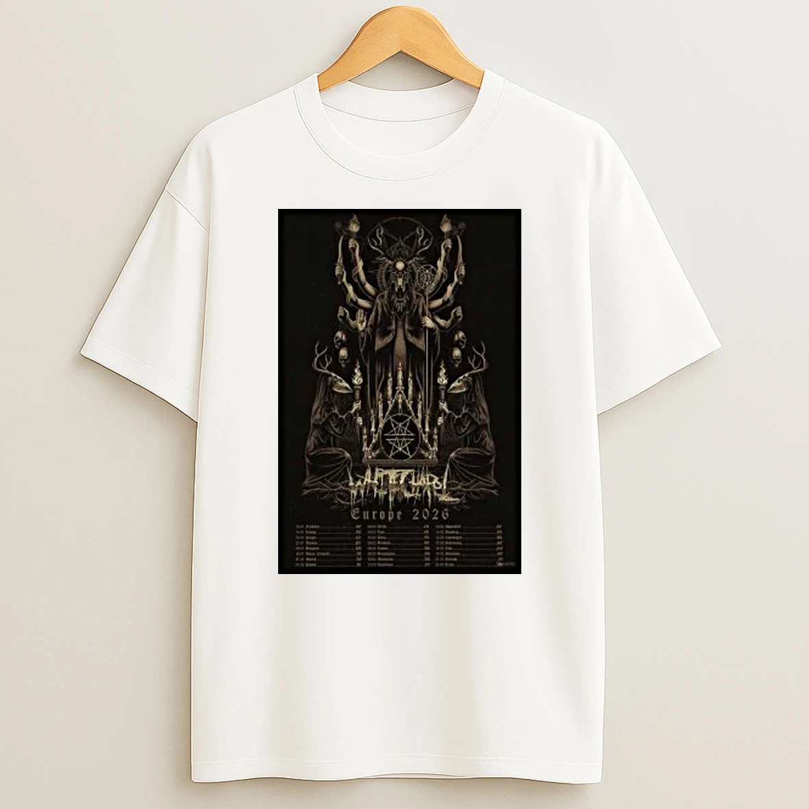 Whitechapel 2026 European Tour Concert Shirts