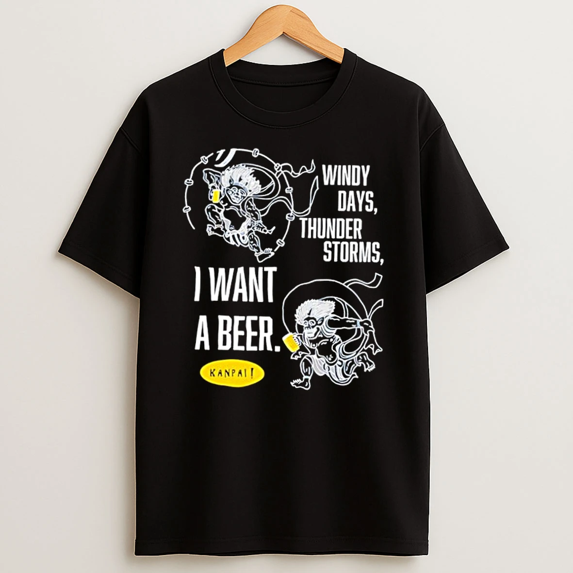 Windy Days Thunderstorms I Want A Beer Shirts