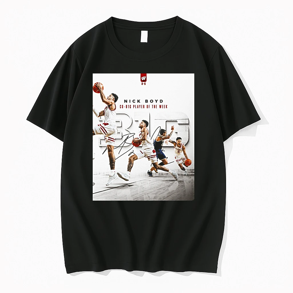 Wisconsin Basketball Nick Boyd Co B1g Player Of The Week Signature Shirts