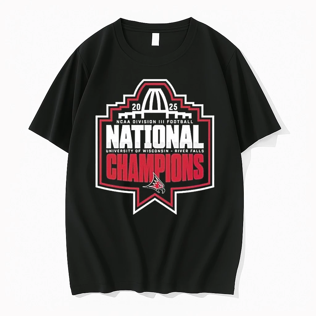 Wisconsin River Falls Falcons Football National Champions 2025 Ncaa Division Iii Football Shirts