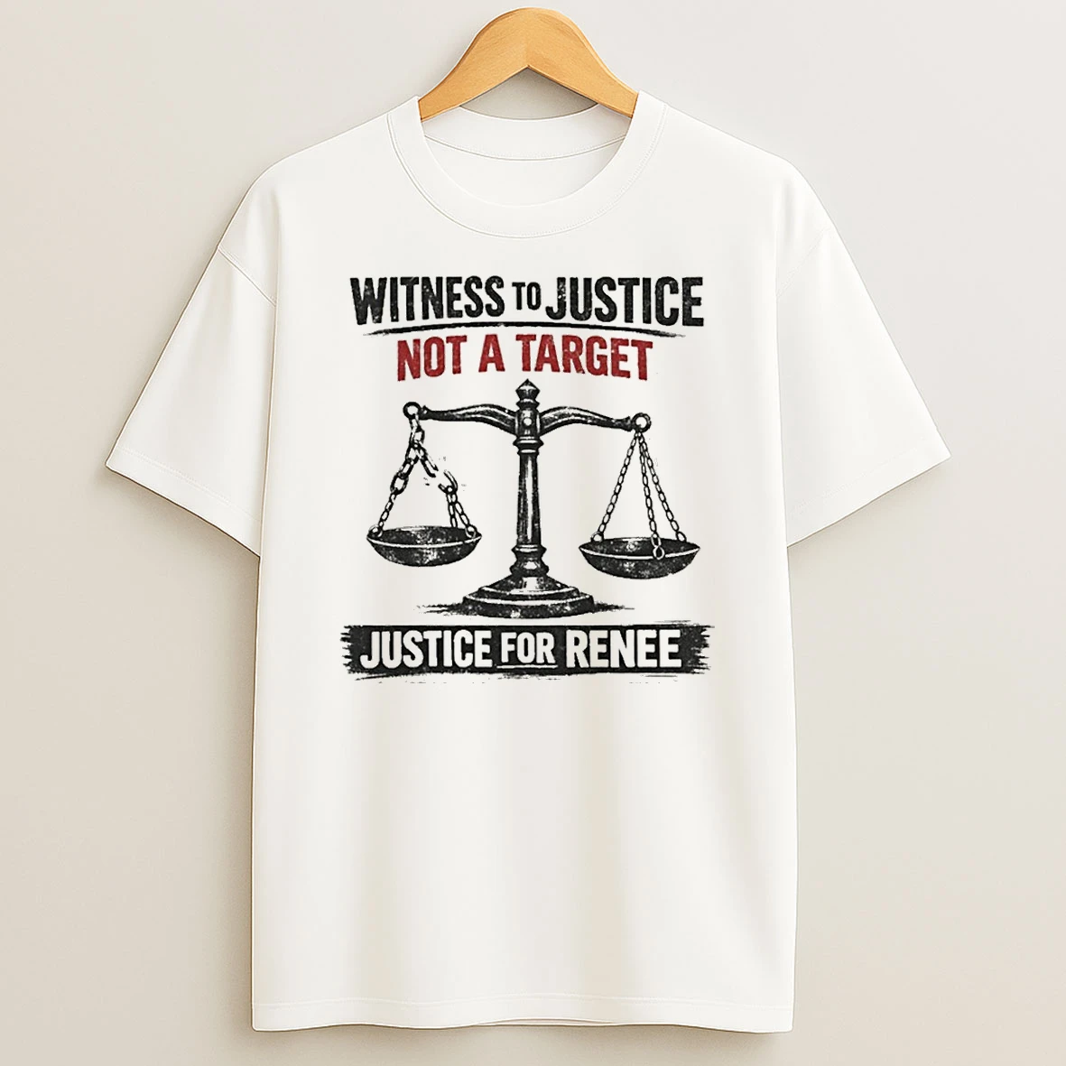 Witness To Justice Not A Target Justice For Renee Nicole Good Memorial Shirts