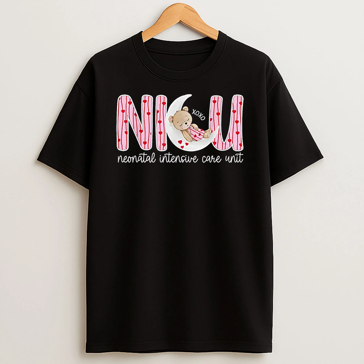 Xoxo Nicu Nurse Valentine Cute Bear Nursing Valentines Day Shirts