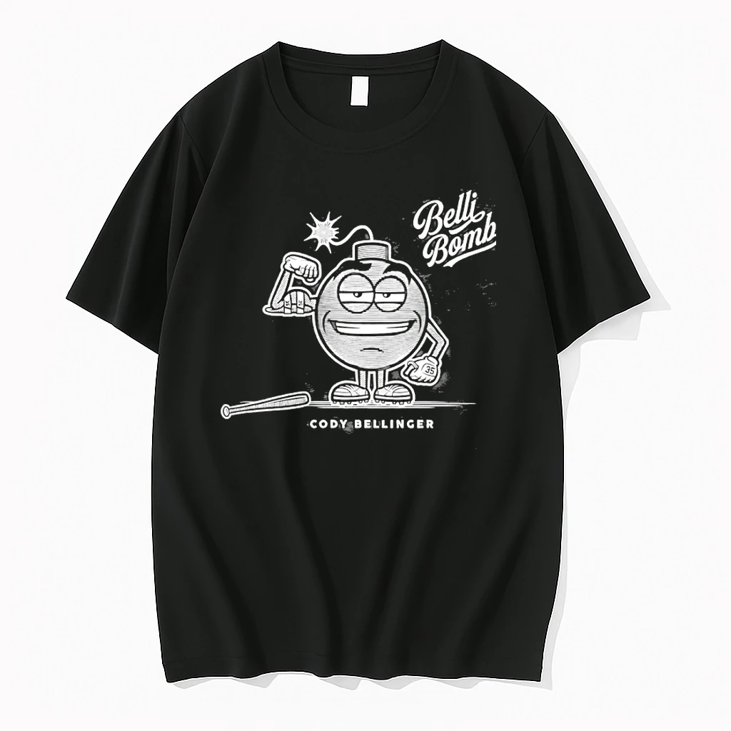 Yankees Max Fried Wearing Belli Bomb Cody Bellinger Shirts