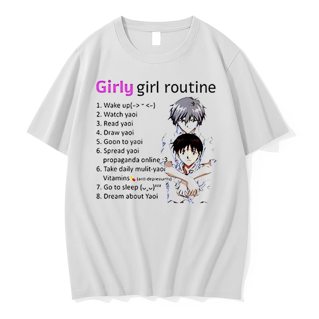 Yaoi Girly Girl Routine Anime Shirts