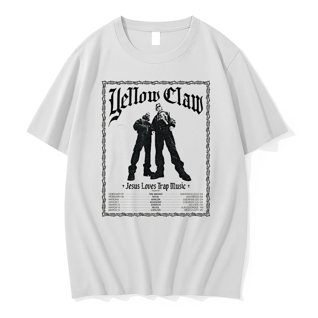 Yellow Claw Jesus Loves Trap Music Tour 2026 Shirts