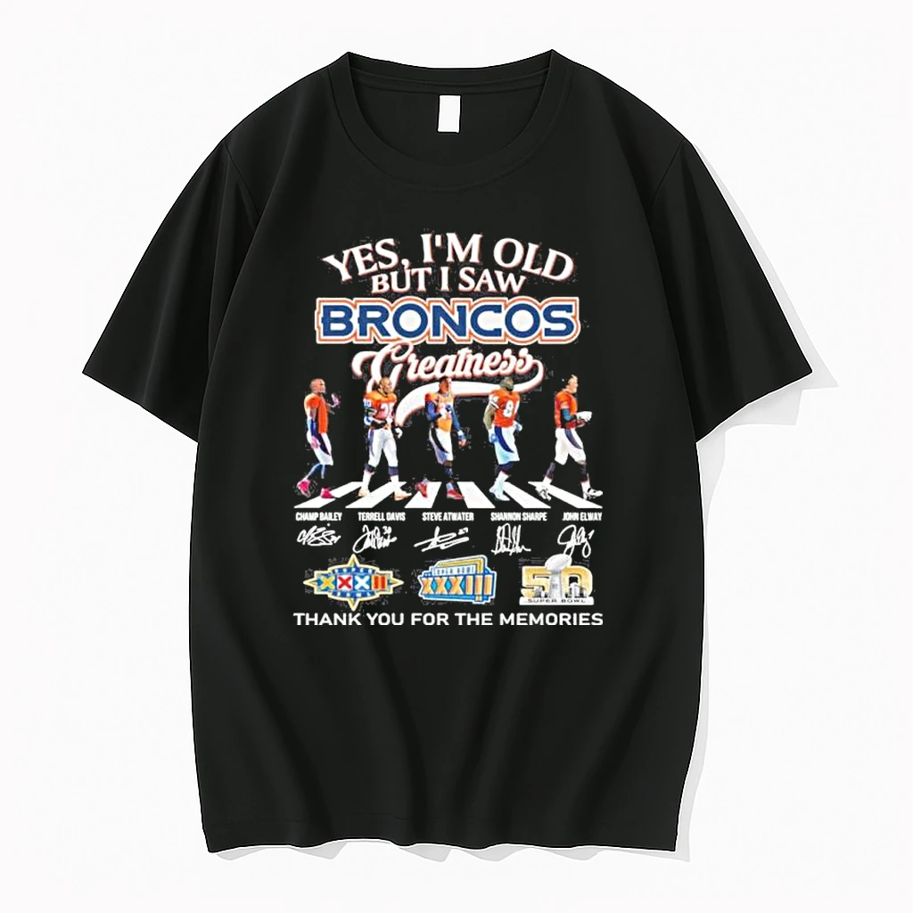 Yes Im Old But I Saw Denver Broncos Abbey Road Greatness Shirts