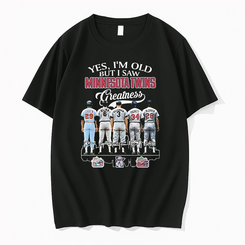 Yes Im Old But I Saw Minnesota Twins Greatness Players Legends Signatures 2026 Shirts