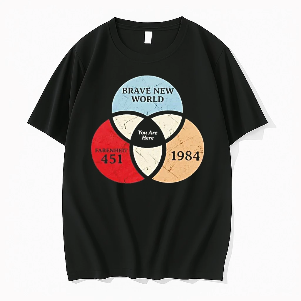 You Are Here Brave New World Farenheit 451 Shirts