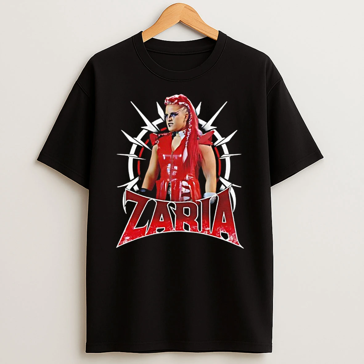 Zaria Wwe Spikes Graphic Shirts