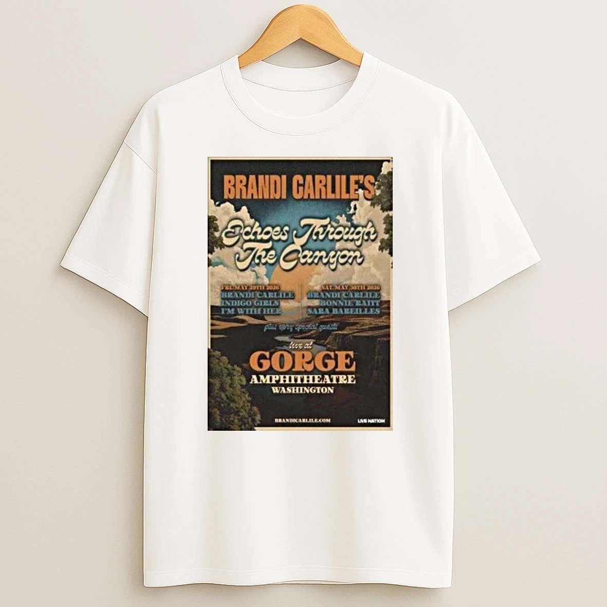 I Carlile May 29 2026 At The Gorge Amphitheatre Show Shirts