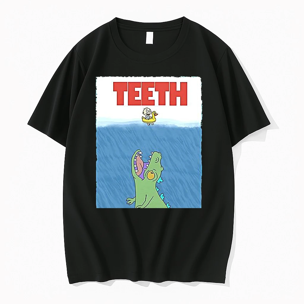 Whatwillwear Clickoneshirt 20260126_091145 99_teeth Reptar And Tommy Pickles Rugrats Cartoon Jaws Parody Woman Shirts