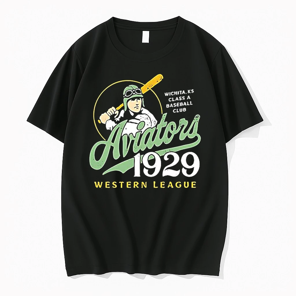 Whatwillwear Clickoneshirt 20260126_091145 99_wichita Aviators Kansas Defunct Baseball Teams Est 1929 Vintage Logo Woman Shirts