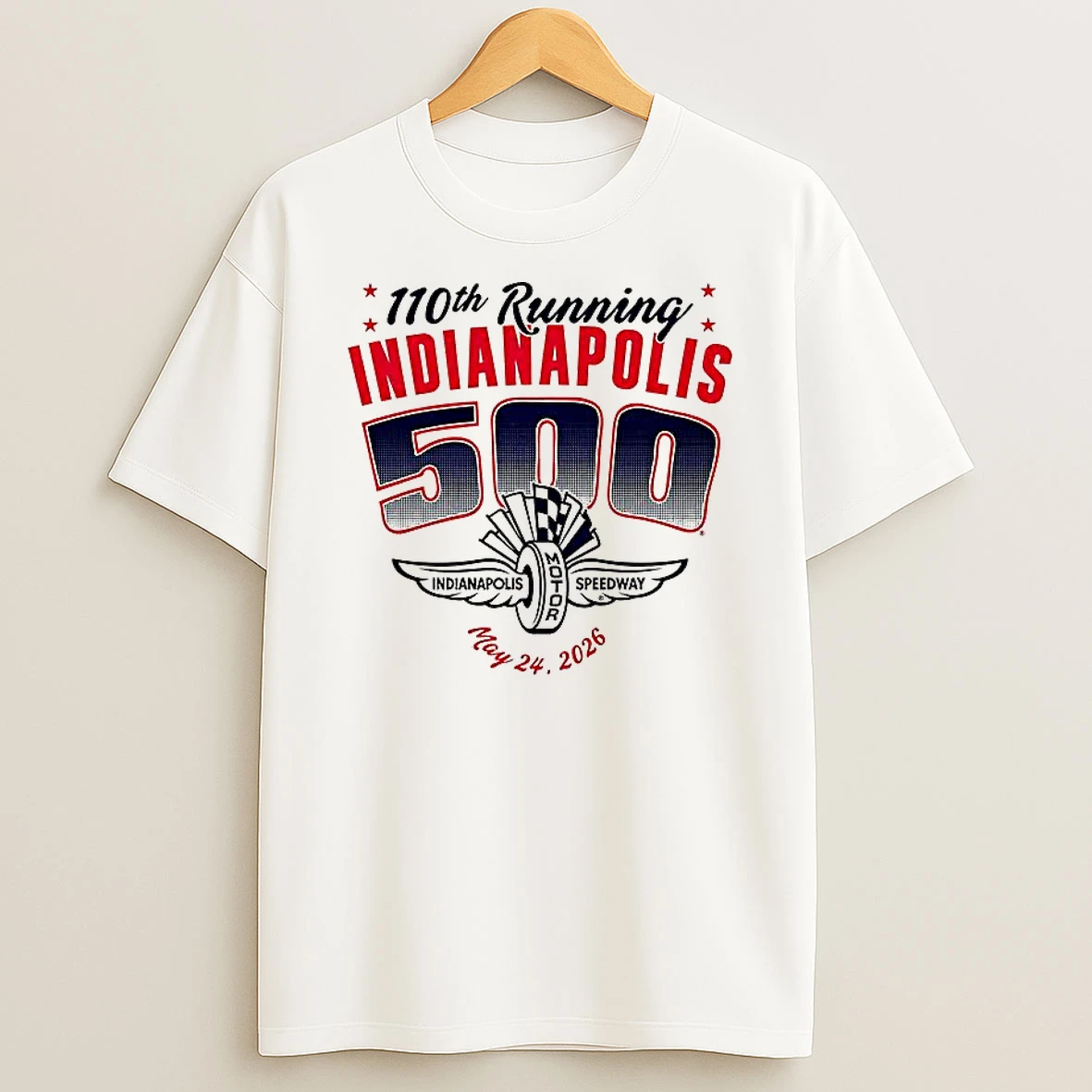 110th Running Indianapolis 500 Indianapolis Motor Speedway 2026 Logo Woman Shirts