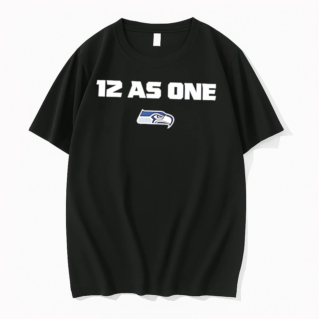 12 As One Seattle Seahawks Football Fan 12th Man Logo Shirts
