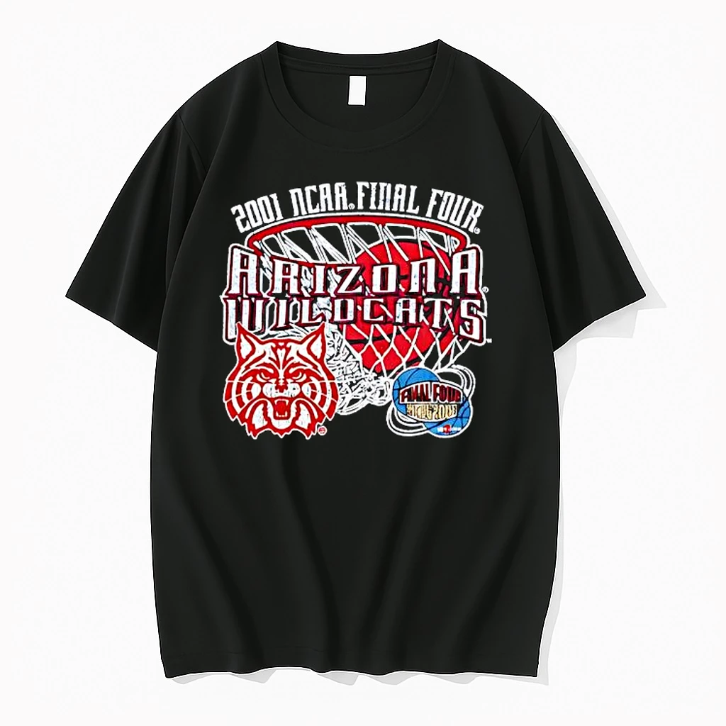 2001 Ncaa Final Four Arizona Wildcats Basketball Championship Logo Shirts