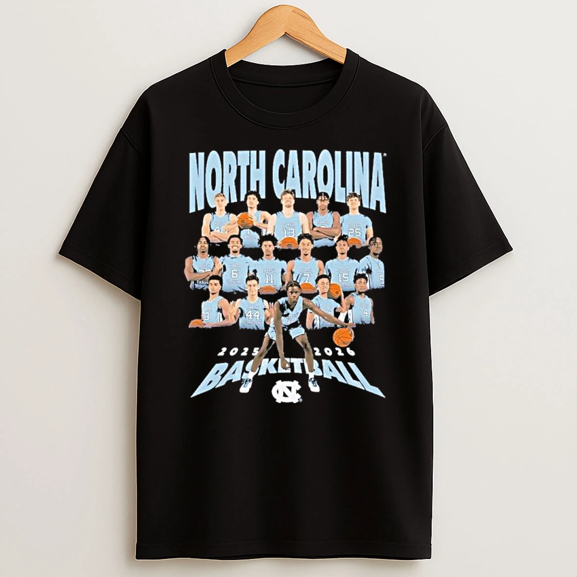 2025 2026 North Carolina Mens Basketball Team Shirts