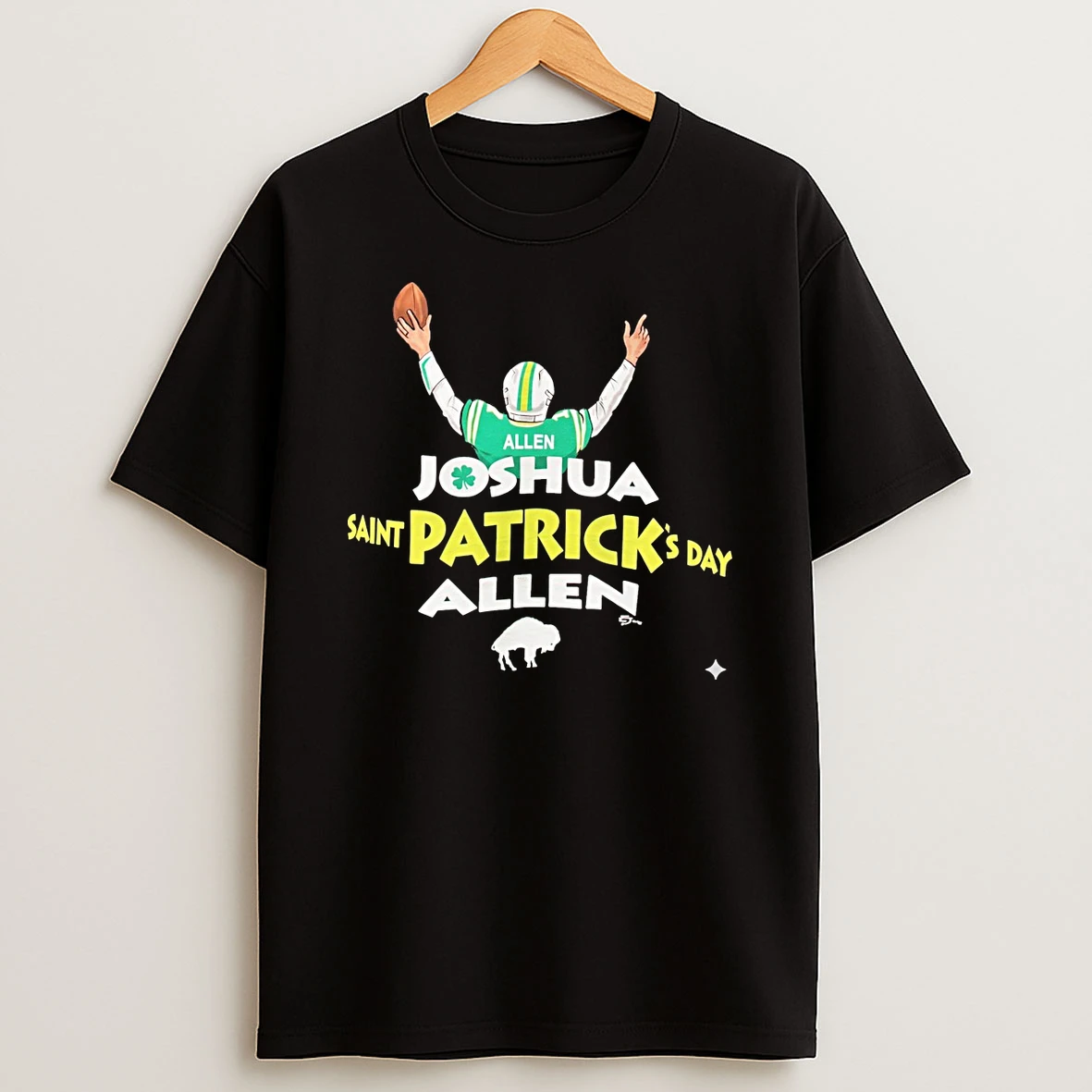 2026 Allen Joshua Saint Patricks Day Allen Buffalo Bills Fan Shirts