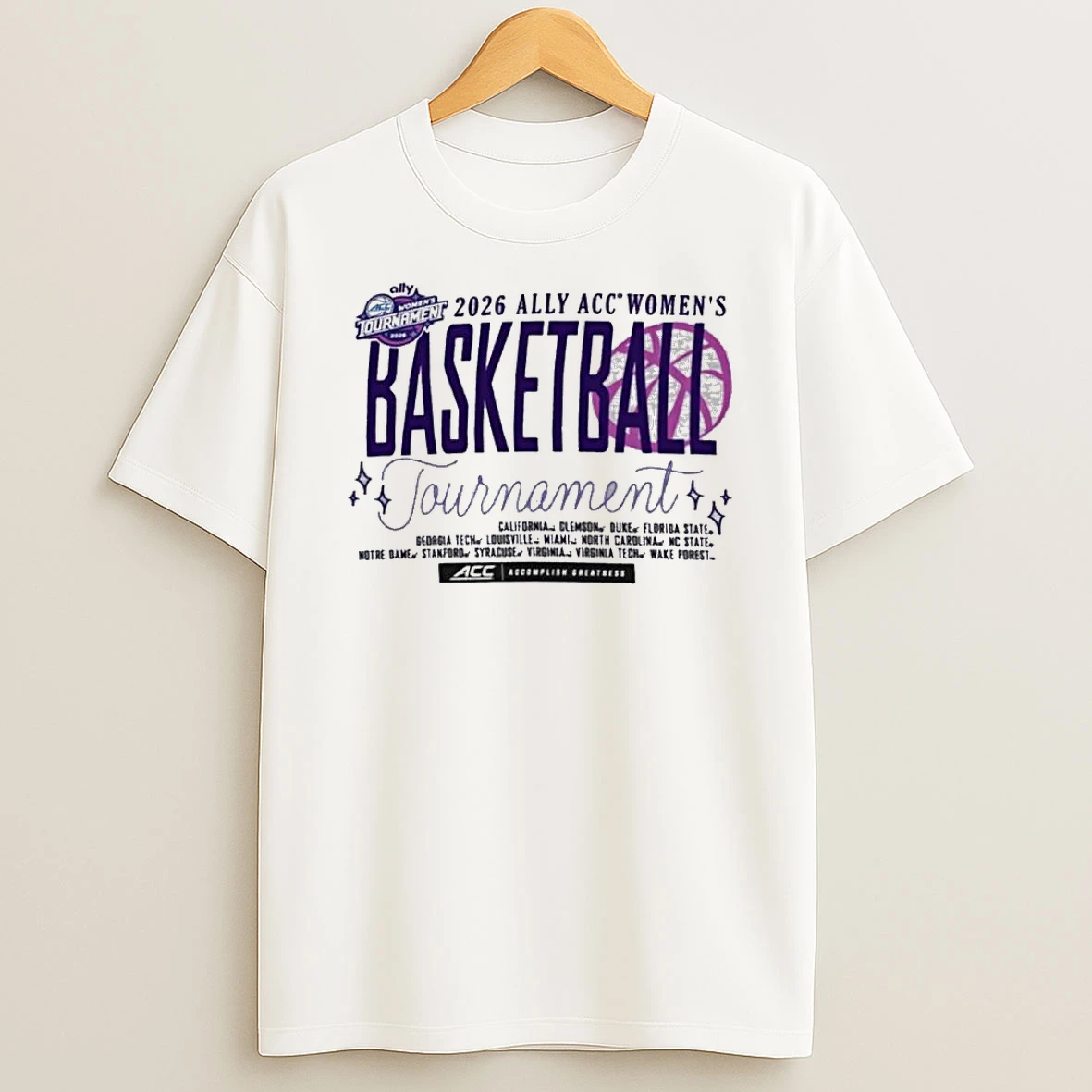2026 Atlantic Coast Conference Womens Basketball Championship Shirts