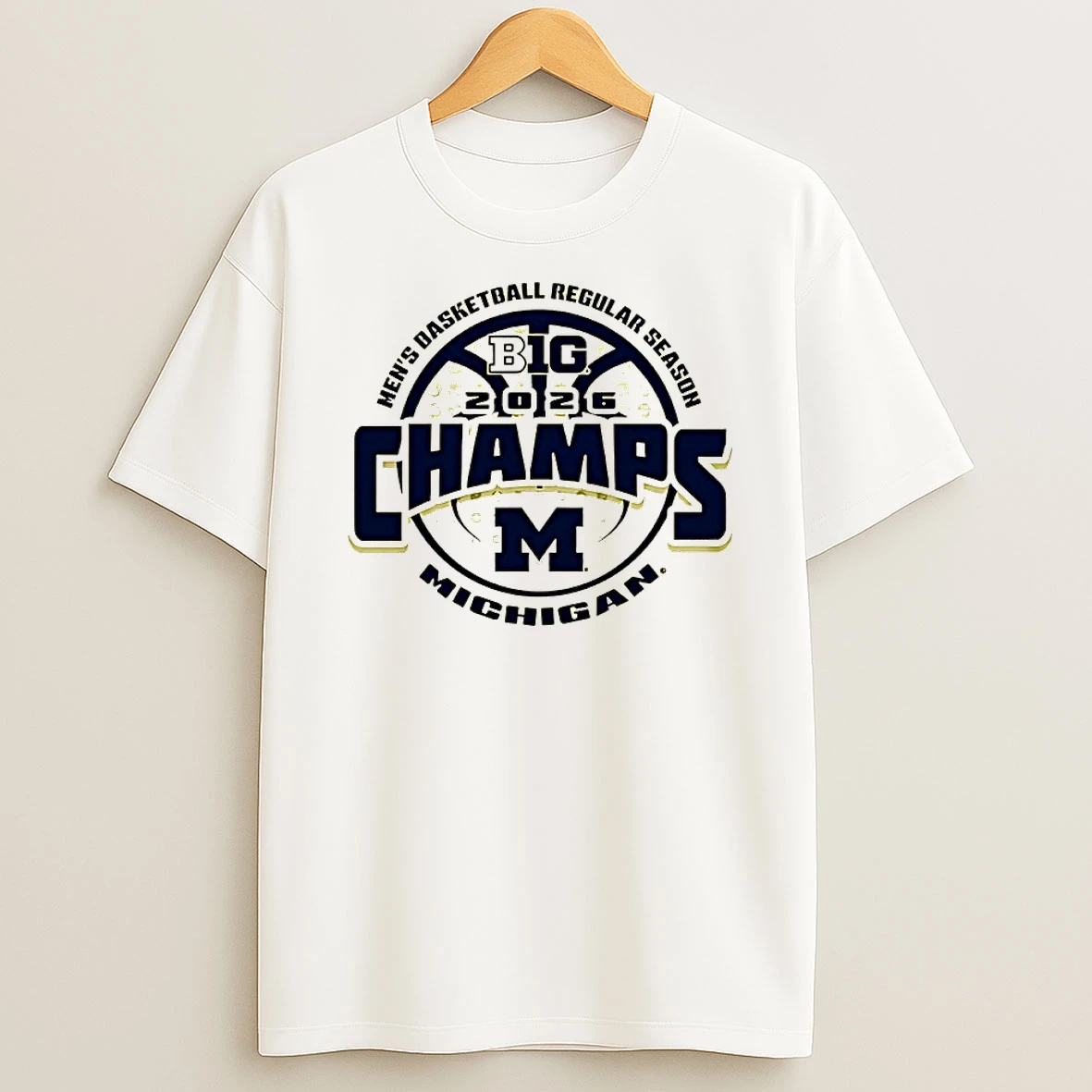 2026 Big Ten Mens Basketball Regular Season Champions Michigan Wolverines Shirts