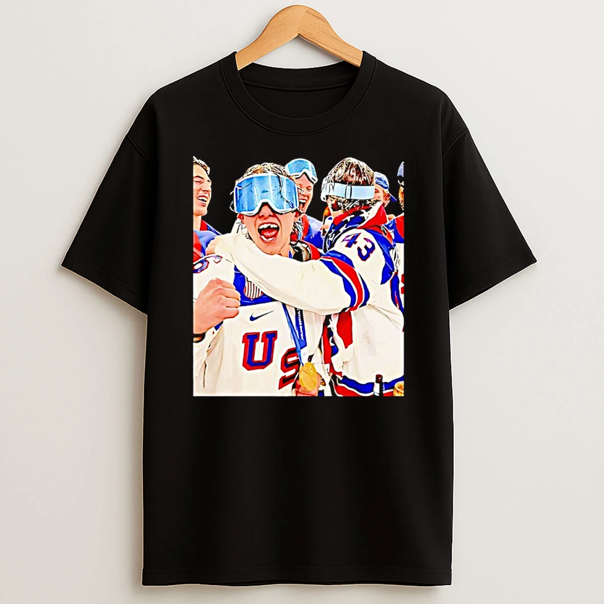 2026 Gold For Team Usa Olympic Champions Player Collage Shirts