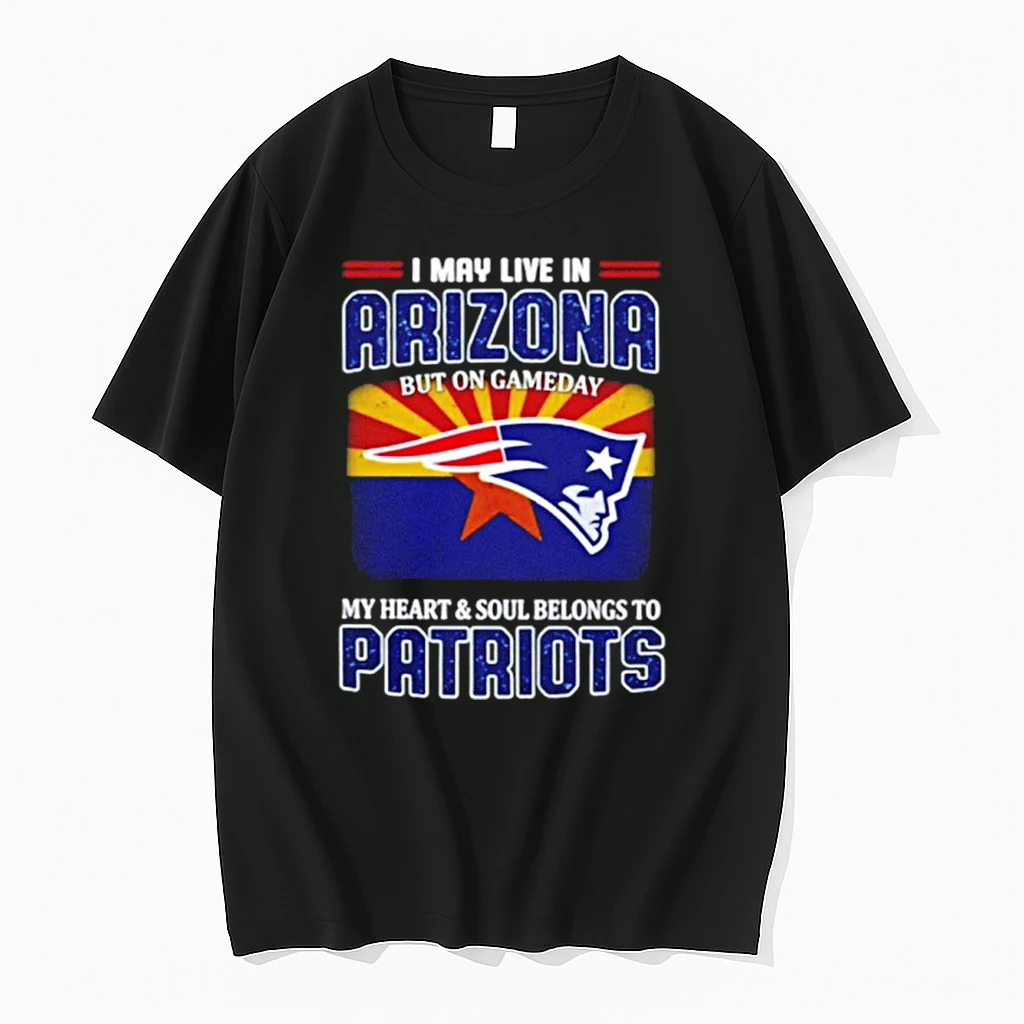 2026 I May Live In Virginia But On Gameday My Heart Soul Belongs To Ne Patriots Shirts