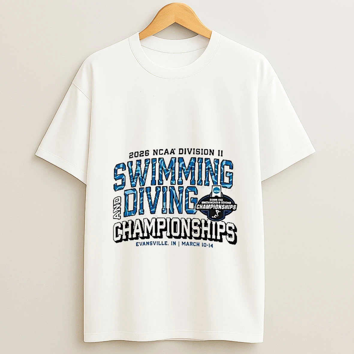 2026 Ncaa Division Ii Swimming And Diving Championships Evansville Indiana March 10 14 Woman Shirts