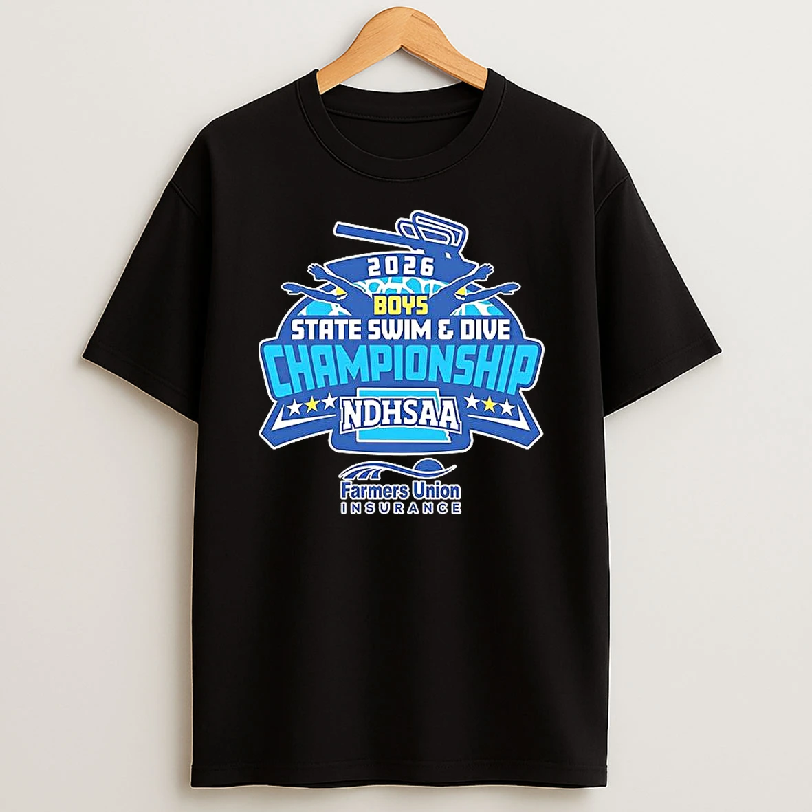 2026 Ndhsaa Boys Swimming And Diving State Meet Merchandise Woman Shirts