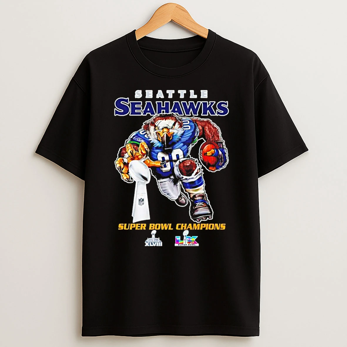 2026 Seattle Seahawks Super Bowl Champions Mascot Shirts