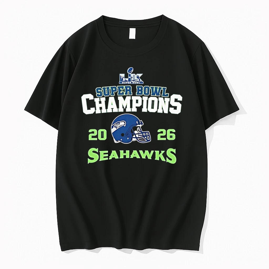 2026 Super Bowl Lx Champions Seattle Seahawks Helmet Shirts