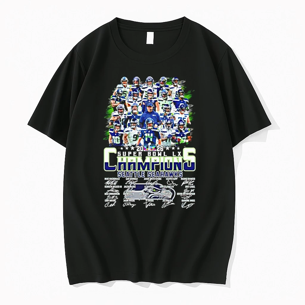 2026 Super Bowl Lx Champions Seattle Seahawks Signature Players Shirts
