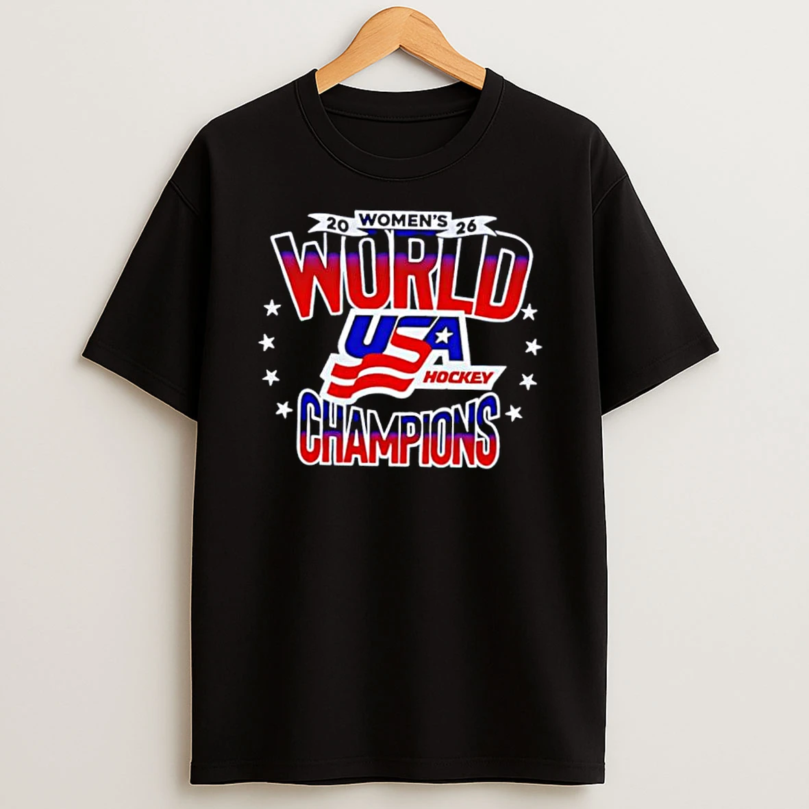 2026 Womens World Usa Hockey Champions Stars Flag Shirts