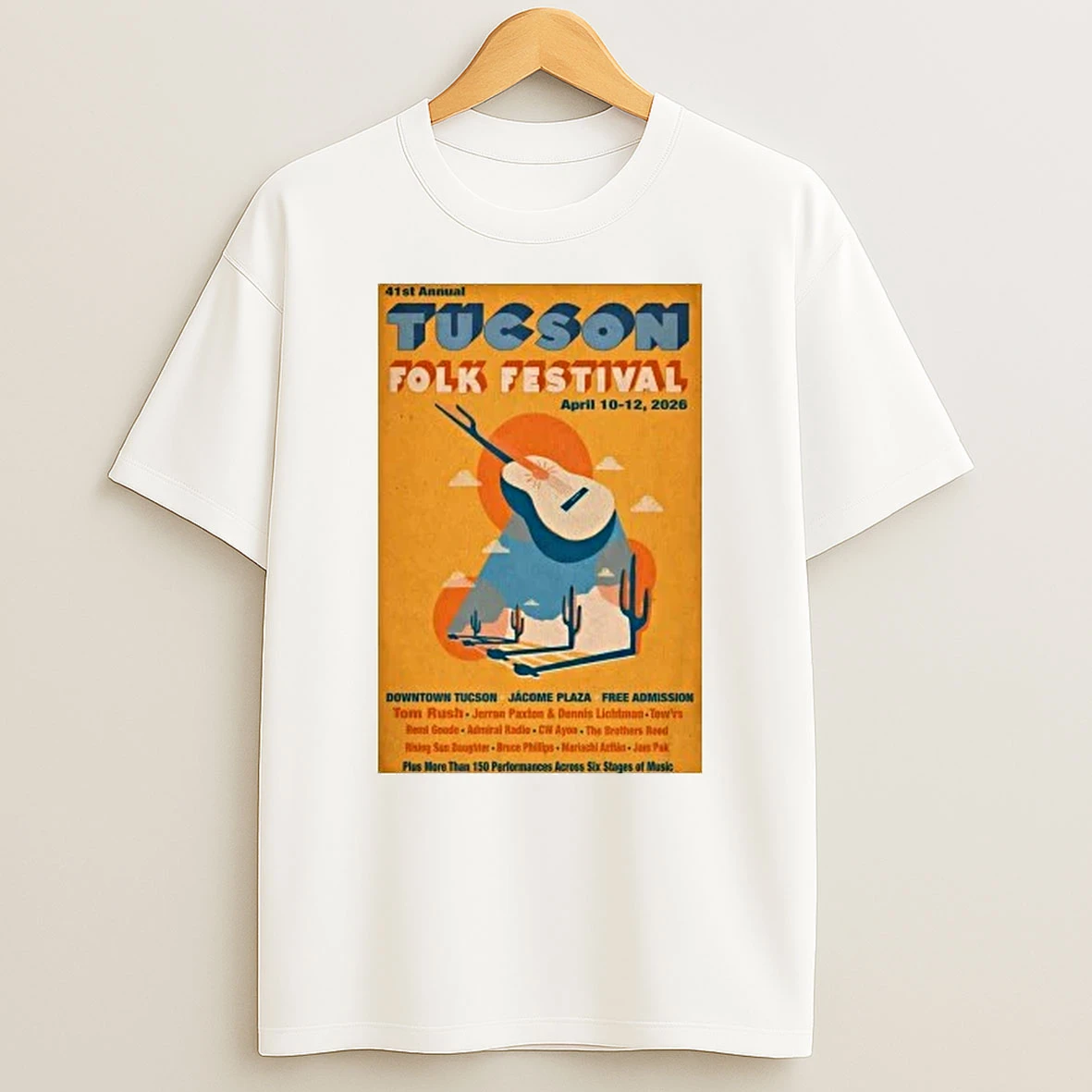 41st Annual Tucson Folk Festival Tucson Az 4 10 4 12 2026 Shirts