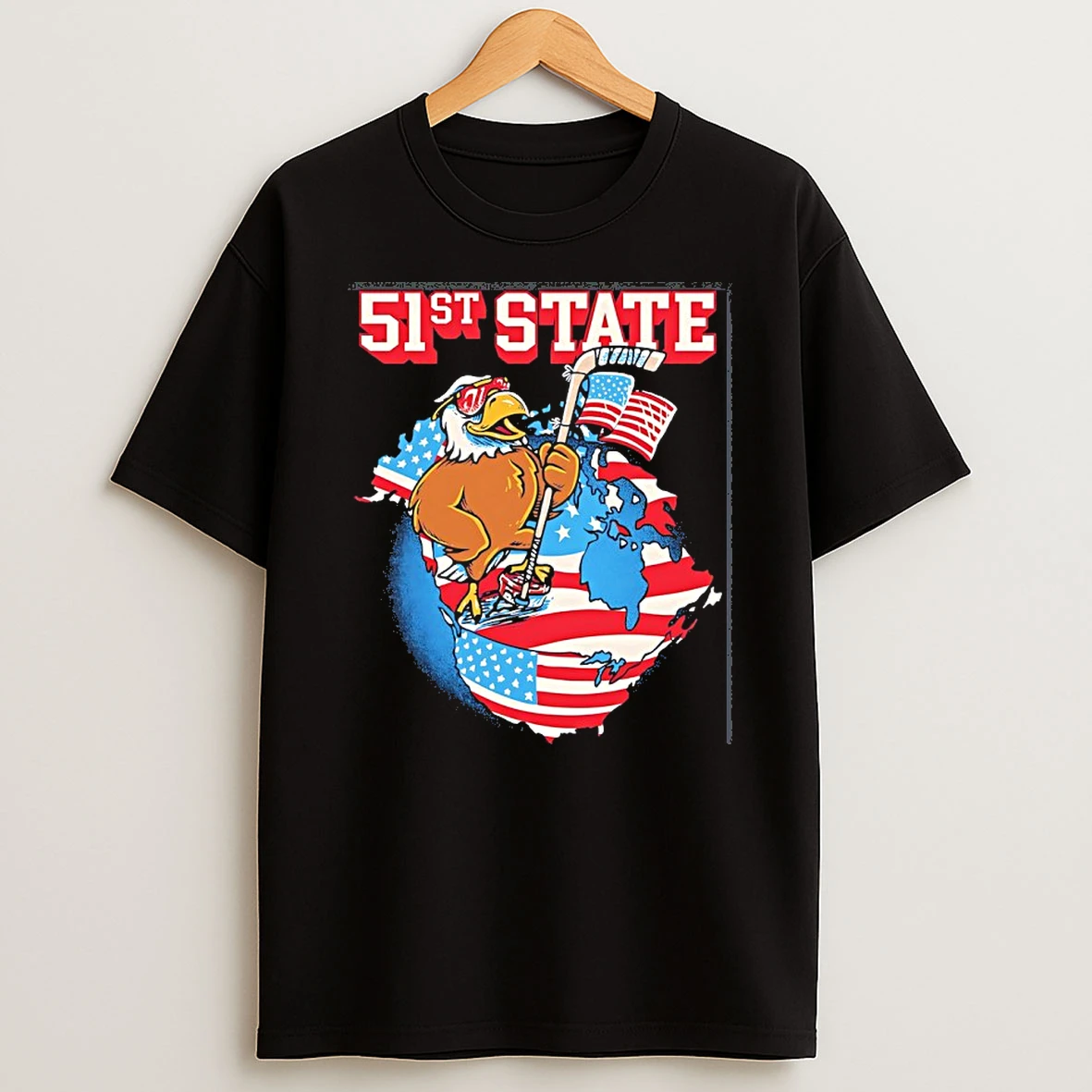 51st State Usa Hockey Champs Of The World Get Annexed Canada Shirts