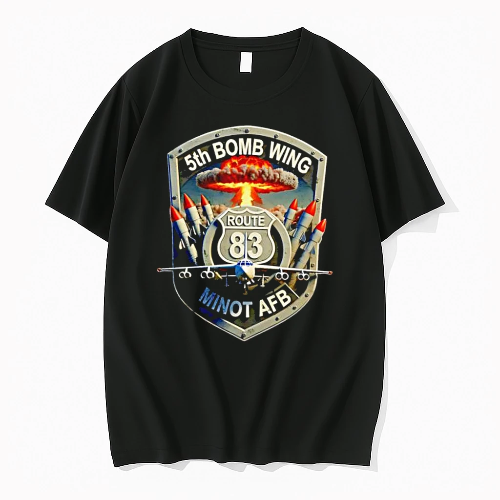 5th Bomb Wing Minot Afb Nuclear Explosion B 52 Bomber Plane Shirts