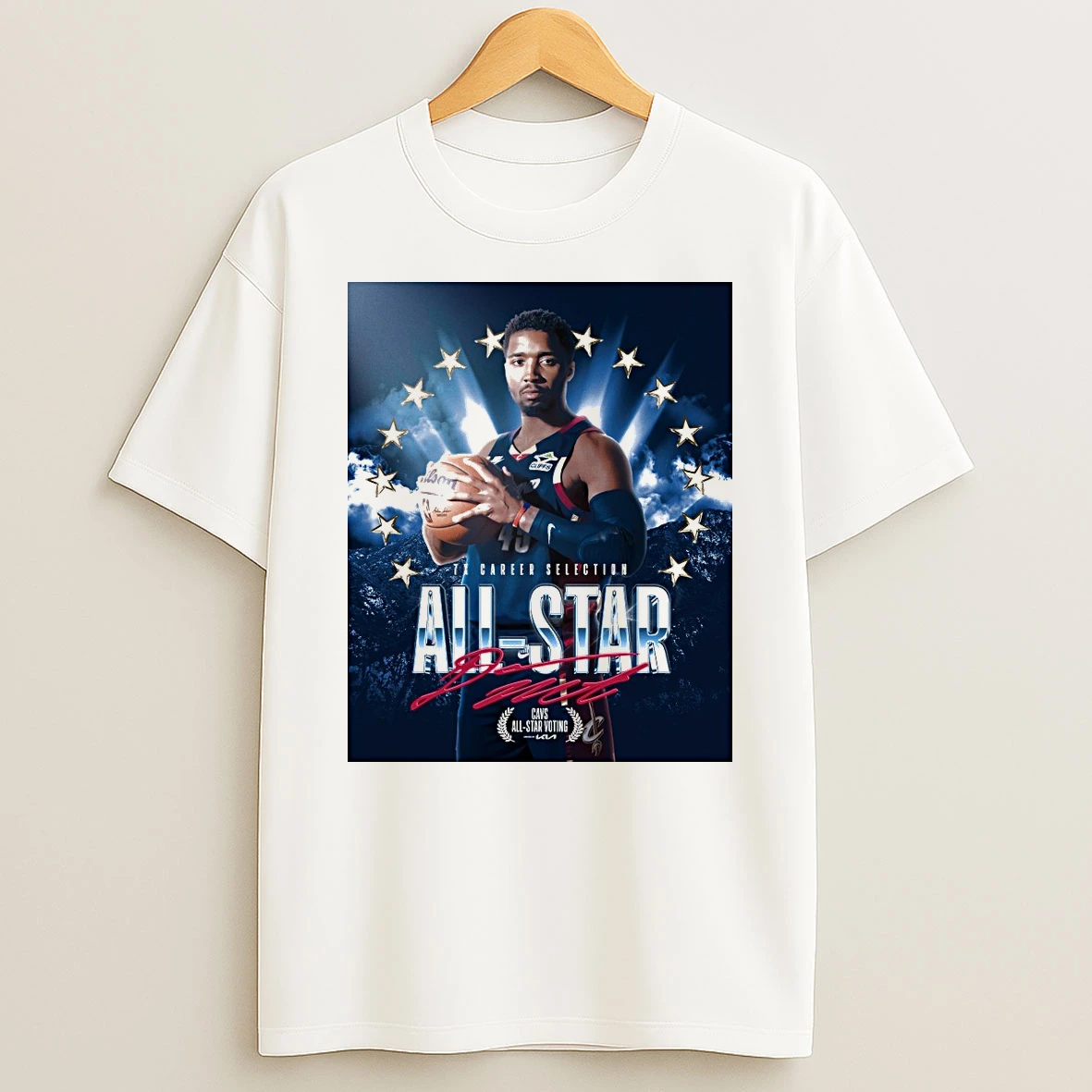 7x Career Selection All Star Cavs All Star Voting Signature Shirts