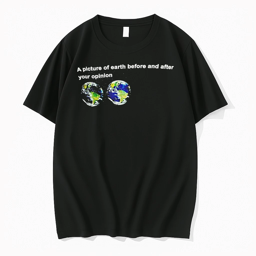 A Picture Of Earth Before And After Your Opinion Shirts