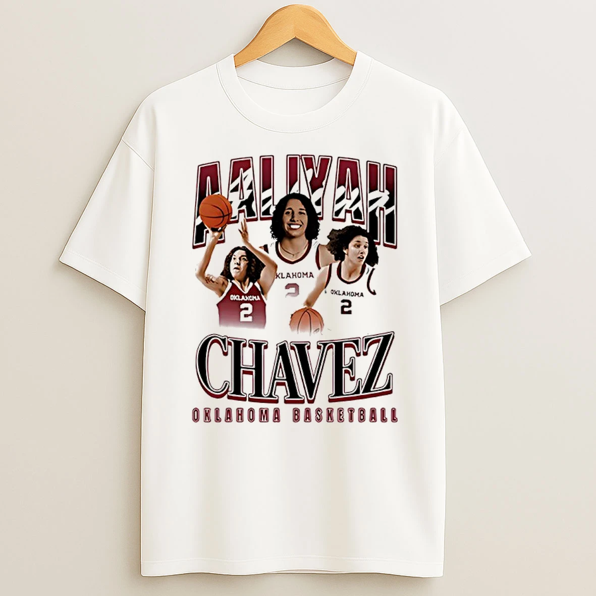Aaliyah Chavez Oklahoma Sooners Basketball Player Graphic Shirts