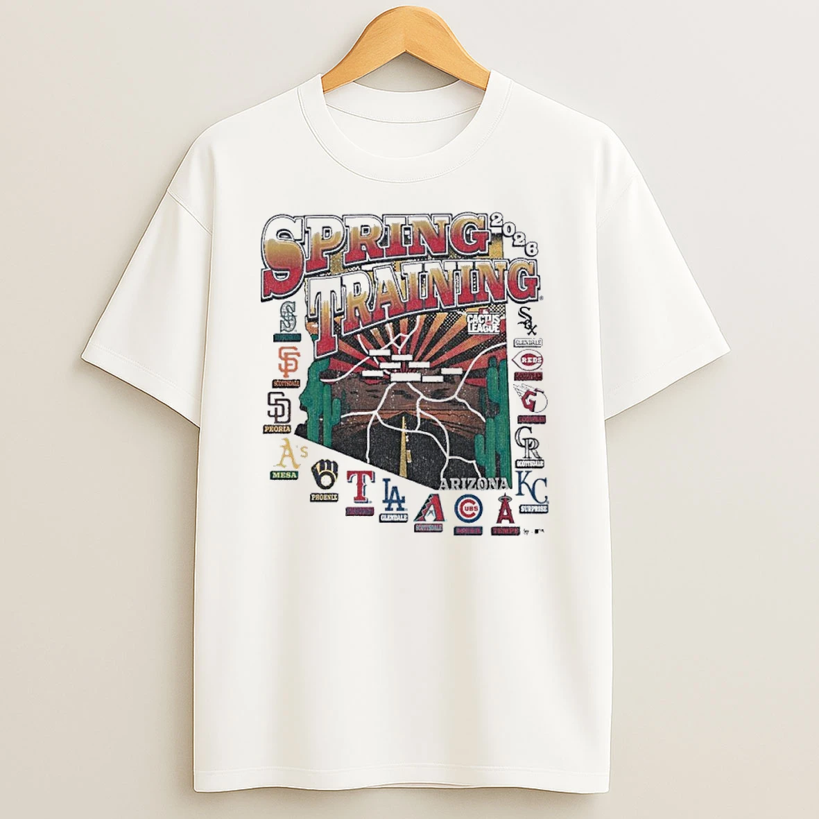 All Teams Spring Training 2026 Mlb Az Cactus League Shirts