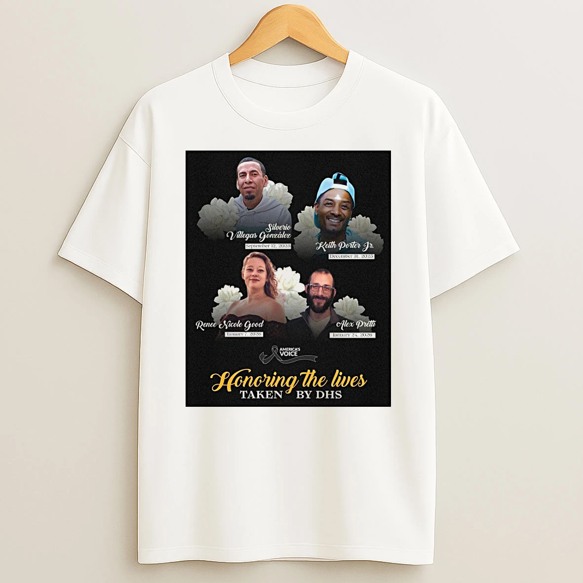 Americas Voice Honoring The Lives Taken By Dhs Shirts