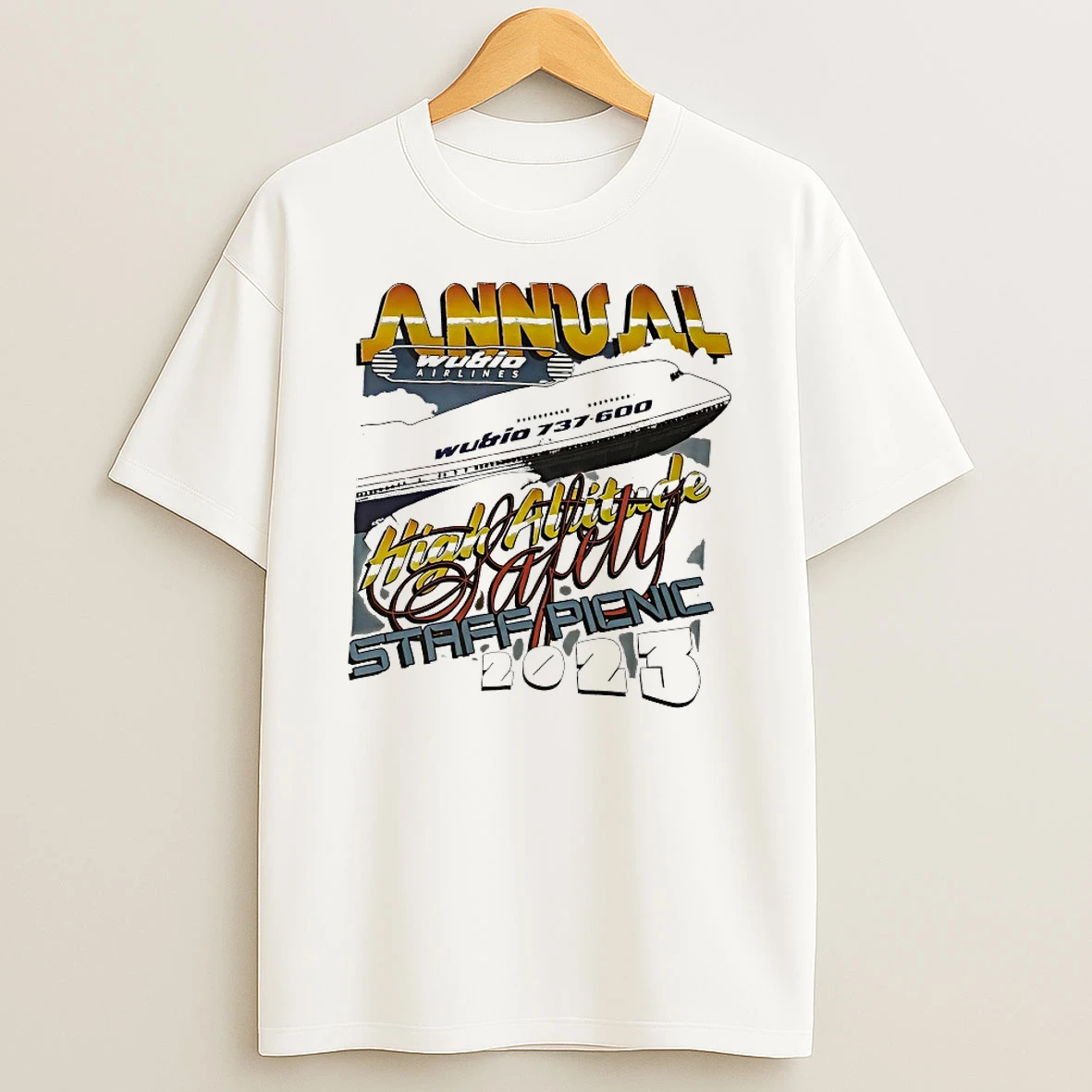 Annual Wubio Airlines High Altitude Safety Staff Picnic 2023 Shirts
