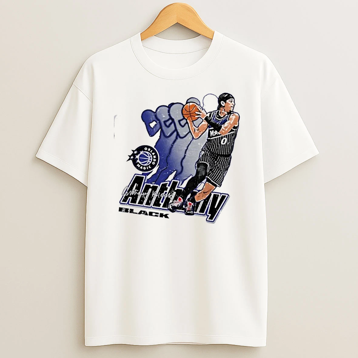 Anthony Black 0 Orlando Magic Retro Signature Shirts