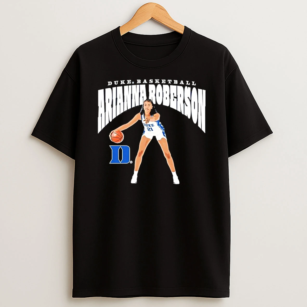 Arianna Roberson Duke Blue Devils Womens Basketball Illustrated Royal Shirts