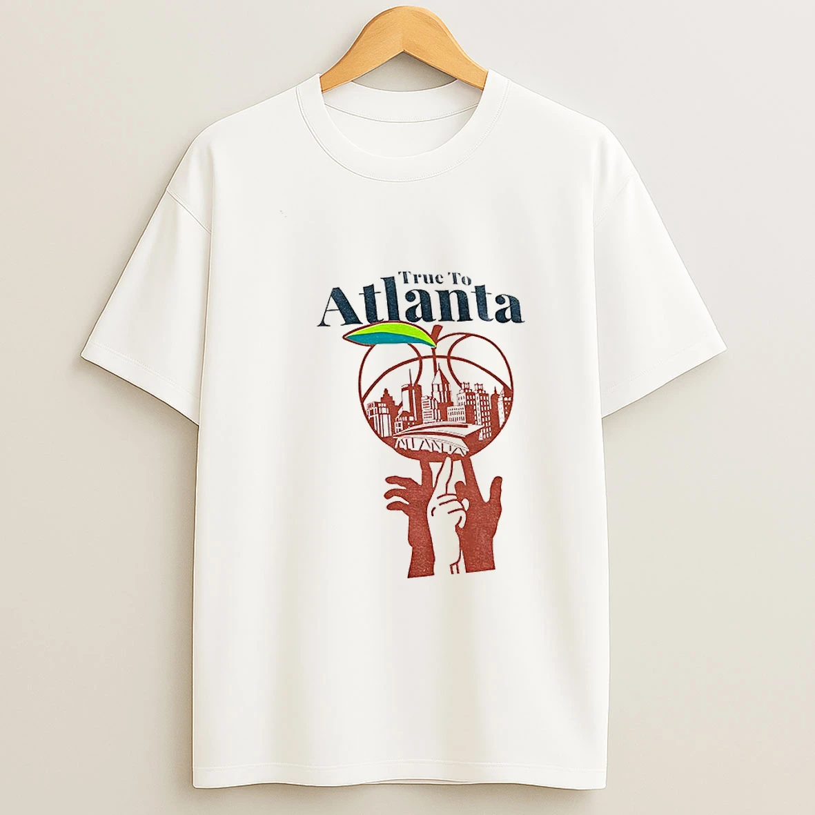 Atlanta Hawks Basketball True To Atlanta Hands Shirts