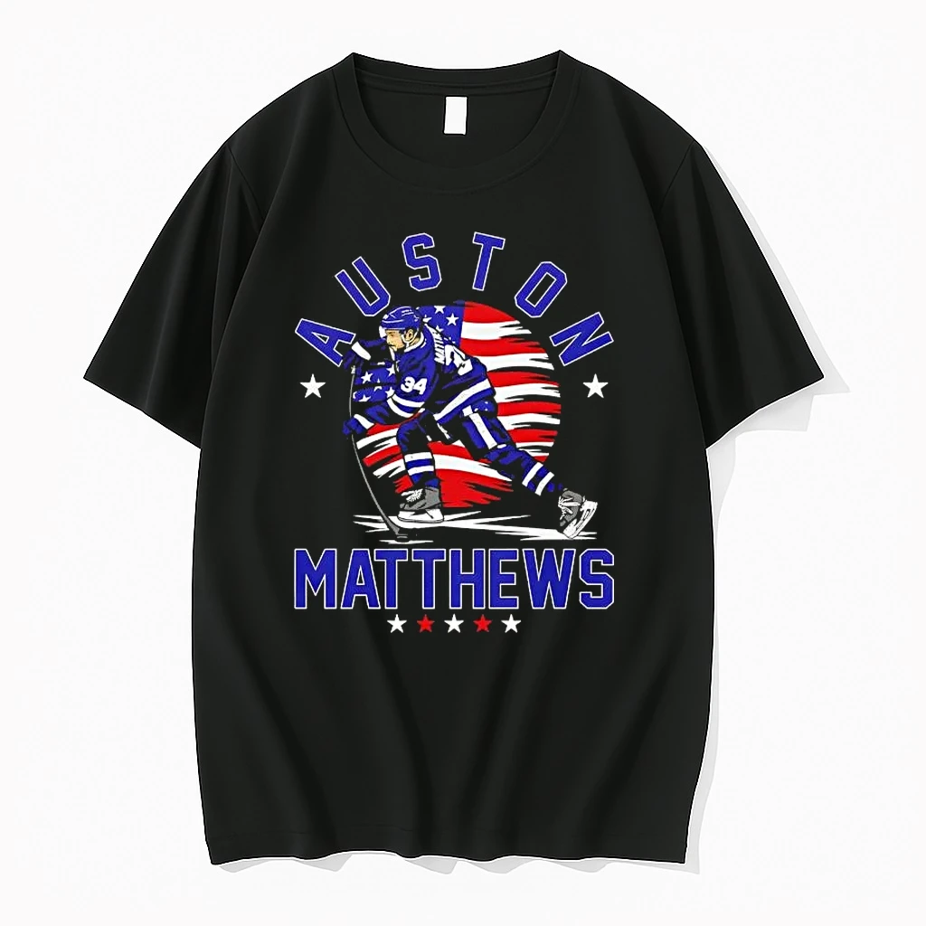 Auston Matthews Toronto Maple Leafs Hockey Usa Flag Shirts