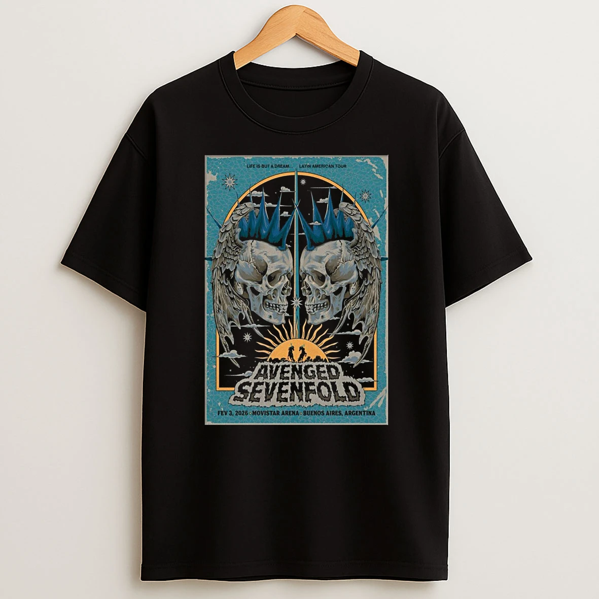 Avenged Sevenfold Movistar Arena Buenos Aires Argentina February 3 2026 Shirts